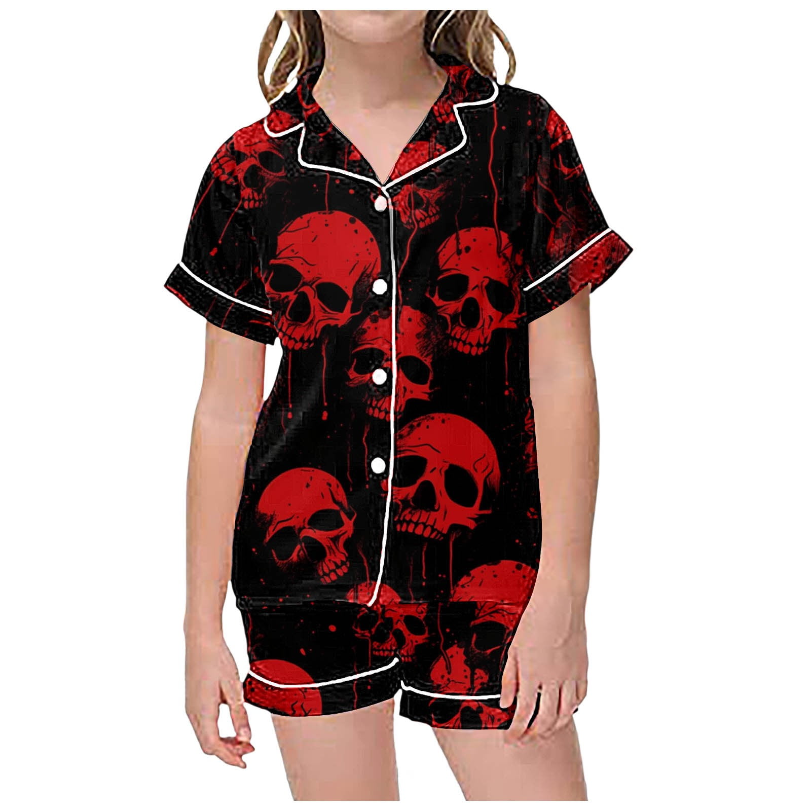 2 Piece Sets Pajamas For Kids Children Graphic Print Short Sleeve