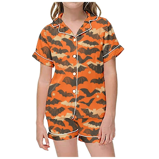 2 Piece Sets Pajamas For Kids Children Graphic Print Short Sleeve