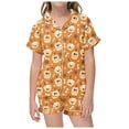 2 Piece Sets Pajamas For Kids Children Graphic Print Short Sleeve