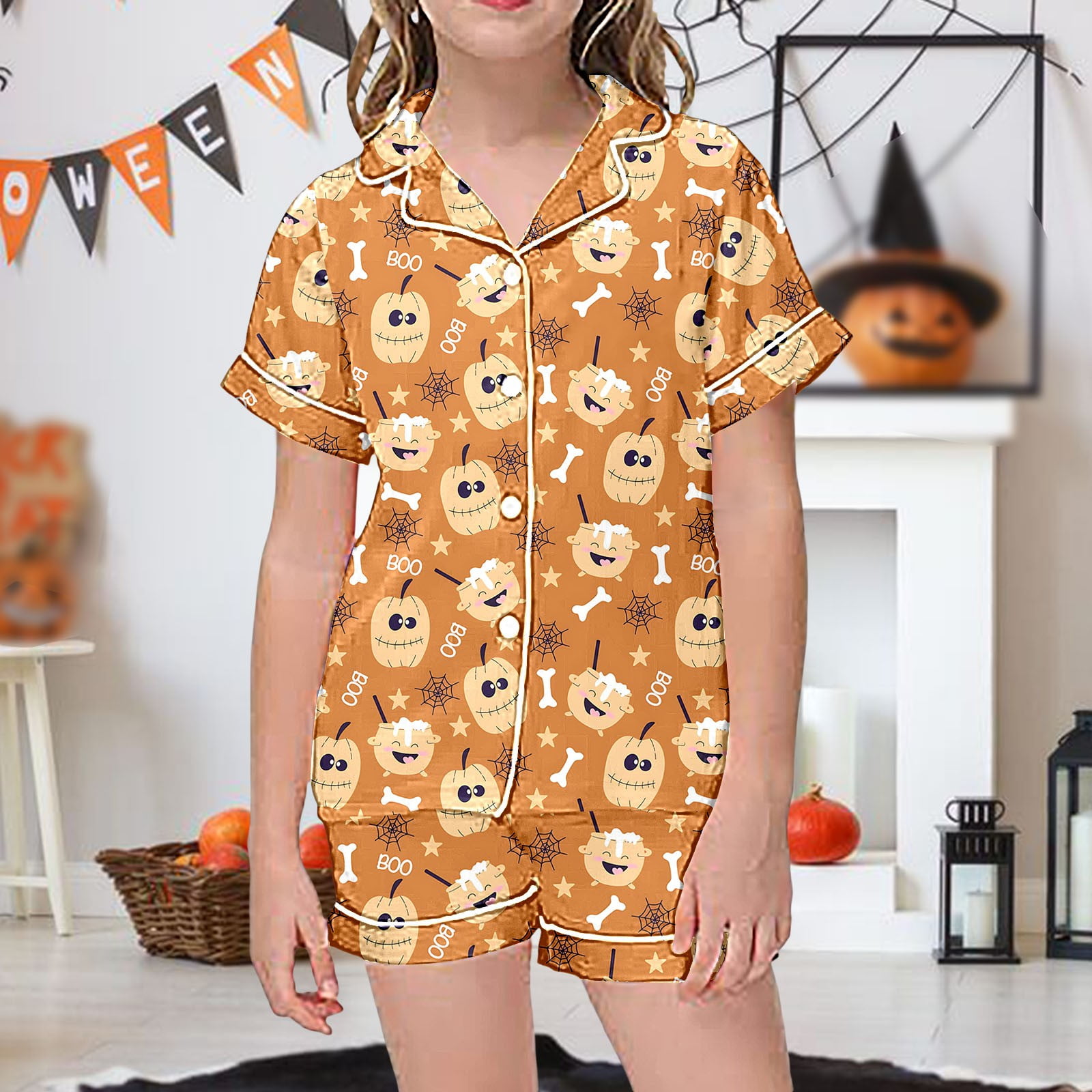 2 Piece Sets Pajamas For Kids Children Graphic Print Short Sleeve