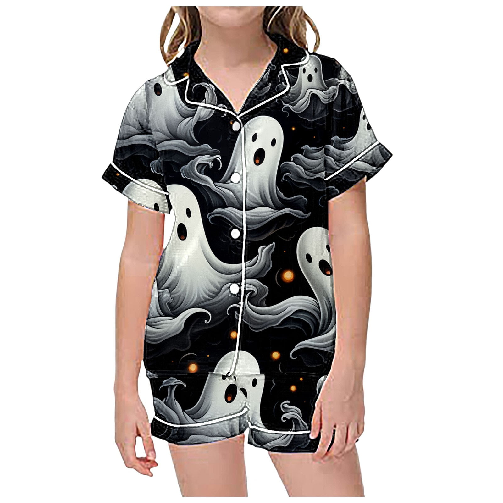 2 Piece Sets Pajamas for Kids Children Graphic Print Short Sleeve