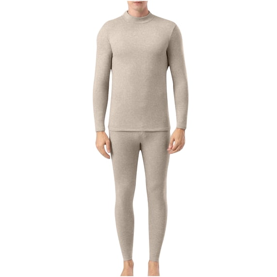 2 Piece Sets for Men Long Sleeve Pullover Tops and Pants Pajama Sleepwear Pjs Outfits Set, L