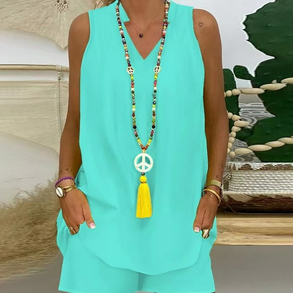 2 Piece Sets for Plus Women Casual Shorts Sets for Women Clothing Two Piece Shorts Womens Two Piece Outfits Summer Shorts