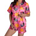 thumbnail image 1 of 2 Piece Sets for Women – Button Pajama Sets for Travel Relaxation or Evening Comfort at Home Ladies' Thanksgiving Turkey Print Pajama Shorts Set 2024, 1 of 4