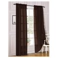 2 Piece Sheer Voile Light Filtering Rod Pocket Window Curtain Panel