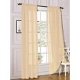 thumbnail image 1 of 2 Piece Sheer Voile Rod Pocket Window Panel Curtain Drapes Many Sizes & Colors, 1 of 2