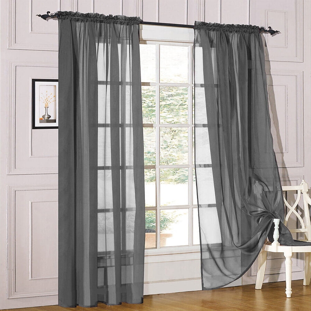 Rod Pocket Sheer Curtains