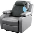 thumbnail image 1 of 2 Piece Sherpa Fleece Lumbar Support Pillow for Recliner Chair, Memory Foam Lumbar Pillow with Headrest for Back Pain Relief, Back Support Cushion for Office Chair（Grey, 1 of 16