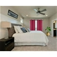thumbnail image 1 of 2 Piece Short window blackout Curtain K54 hot pink solid color thermal panel for kitchen,office, bedroom same color in front and back 2 layered with grommet 28" wide X 54" length each panel, 1 of 4