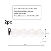 2-Piece Silicone Ice Tray Set with Lid - Effortless Round Ice Puck Mold for Perfect Ice Making