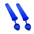 thumbnail image 1 of 2-Piece Silicone Popsicle Mold Set - BPA-Free Food Grade, Easy Release & Dishwasher Safe for Homemade Ice Cream, Yogurt & Summer Treats, Family-Friendly & Kid-Safe Dessert Maker Blue, 1 of 2