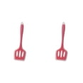 2-Piece Silicone Turner Spatula, Slotted Spatula for Non-Stick Cookware ...