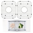 thumbnail image 1 of 2 Piece Sink Protector Grid, Stainless Steel Sink Grates, Centered Drain Sink Grates with R50 Corner Radius - Large Sink Bottom Grids - 13.7 x 11.6 in., 1 of 1
