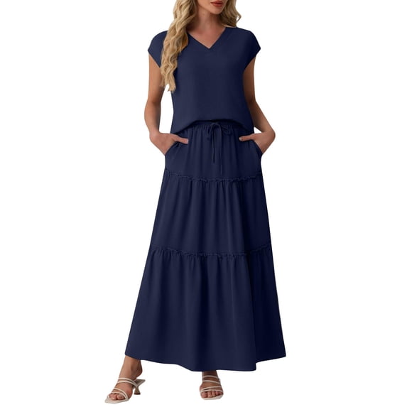 2 Piece Skirt Sets for Women Vacation Outfits for Women 5 Classy Outfits for Women 5 V Neck Tops 5 Summer Travel Vacation Outfits 5 Beach Set 5 Flowy Maxi Skirts Matching Sets 5