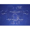 thumbnail image 1 of 2 Piece Small & Large Puzzle Template Set - Clear 1/4", 1 of 3