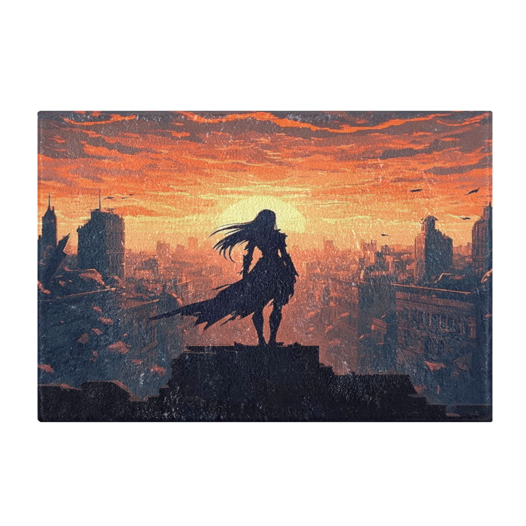 2 Piece Soft Bathroom Rug Set Elven Woman Bath Mat and U-Shaped Toilet ...