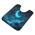 thumbnail image 1 of 2 Piece Soft Bathroom Rug Set Ethereal Moonlit Night Background Bath Mat and U-Shaped Toilet Contour Rug (16"x24"+20"x24"), 1 of 5