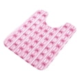 thumbnail image 1 of 2 Piece Soft Bathroom Rug Set Pink Bows Bath Mat and U-Shaped Toilet Contour Rug (16"x24"+20"x24"), 1 of 5