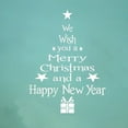 thumbnail image 1 of Christmas Greetings Sticker Living Room Glass Removable Decorative Sticker, 1 of 1