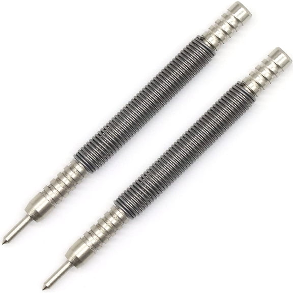 2-Piece Spring Loaded Center Punch Hammerless Single Ended Centering Center Punch, 3500 PSI Striking Force Hit Punch Tool for Metal Wood$$Tools & Hardware Other