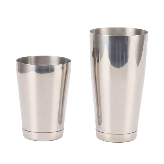 2-Piece Stainless Steel Cocktail Shaker - Mirror Finish Bartending Set