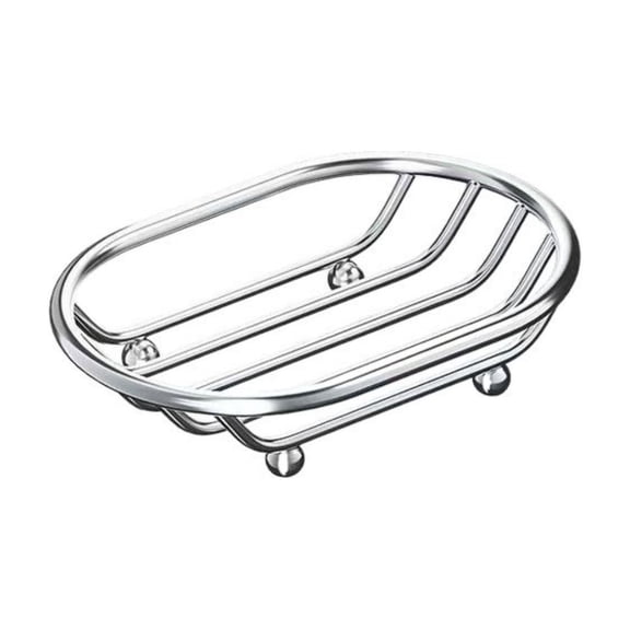 2 Piece Stainless Steel Soap Rack for Bathroom and Kitchen Rust-Proof, Space-Saving, Quick-Drying Countertop Organizer