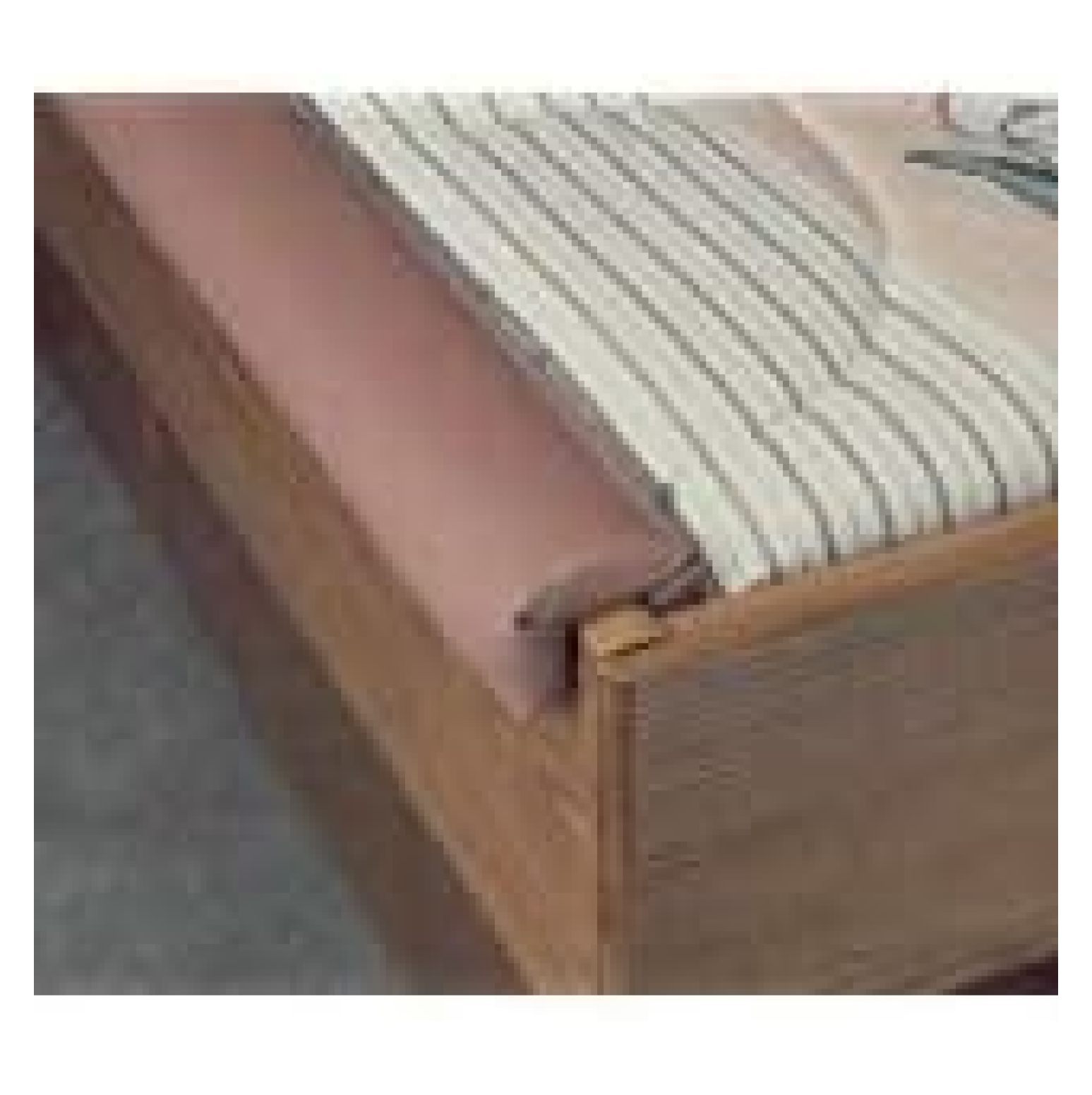 2 Piece Standard Waterbed Rails for Hardside Waterbed (Walnut