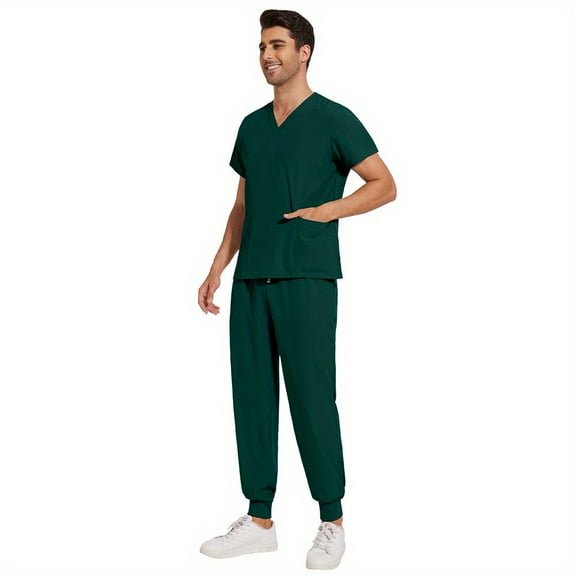 2-Piece Suit Breathable & Quick-Dry Female Scrub Suits, Ideal for Busy Medical Workers!