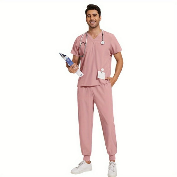 2-Piece Suit Breathable & Quick-Dry Female Scrub Suits, Ideal for Busy Medical Workers!