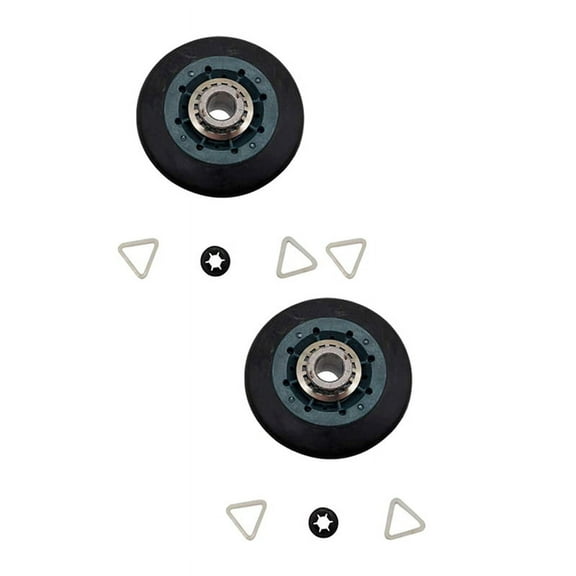 2 Piece Suitable for W10314173 Dryer Drum Wheel Suitable for W10314173 8536973 8536974 AP6019303 PS11752609