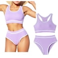 thumbnail image 1 of 2 Piece Swimsuit for Girls Quick Dry Swimwear Sets with Chest Pad Bathing Suits for Girls 6-7 Years, 1 of 6