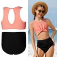 thumbnail image 1 of 2 Piece Swimsuit for Kids Girls Quick Dry Bathing Suit with Chest Pad Swimsuit Kids 7-8 Years, 1 of 5