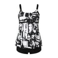 thumbnail image 1 of 2 Piece Swimsuits for Women 2025 Plus Size Swimsuit Tummy Control Swimwear Tank Top with Boyshorts, 1 of 7