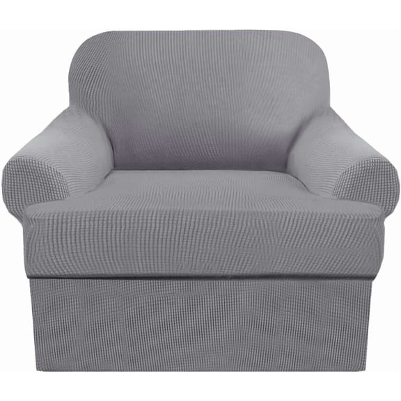 2 Piece T Cushion Sofa Slipcovers Thick Couch Cover Furniture Protector Stretch T Cushion Sofa Covers for 1 Cushion Couch with LJX SOFA COVER