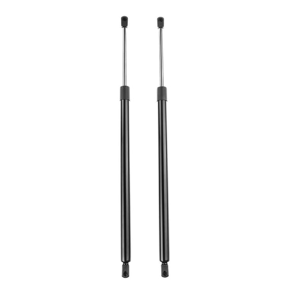 2-Piece Tailgate Lift Support Struts, Black Steel Aluminum Construction, 16.43-Inch Compressed Length