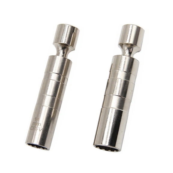 2-Piece Thin Wall Plug Socket Set 14mm 16mm 3/8" Drive Tool
