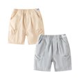 thumbnail image 1 of 2 Piece Toddler Boys Shorts 4T-5T Summer Casual Elastic Waist Cotton Kids Sport Solid Denim Fasion Clothes Shorts 2-3 Years, 1 of 6