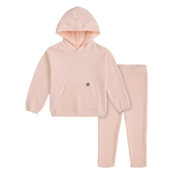 2-Piece Toddler Girls Pink Top and Legging Set