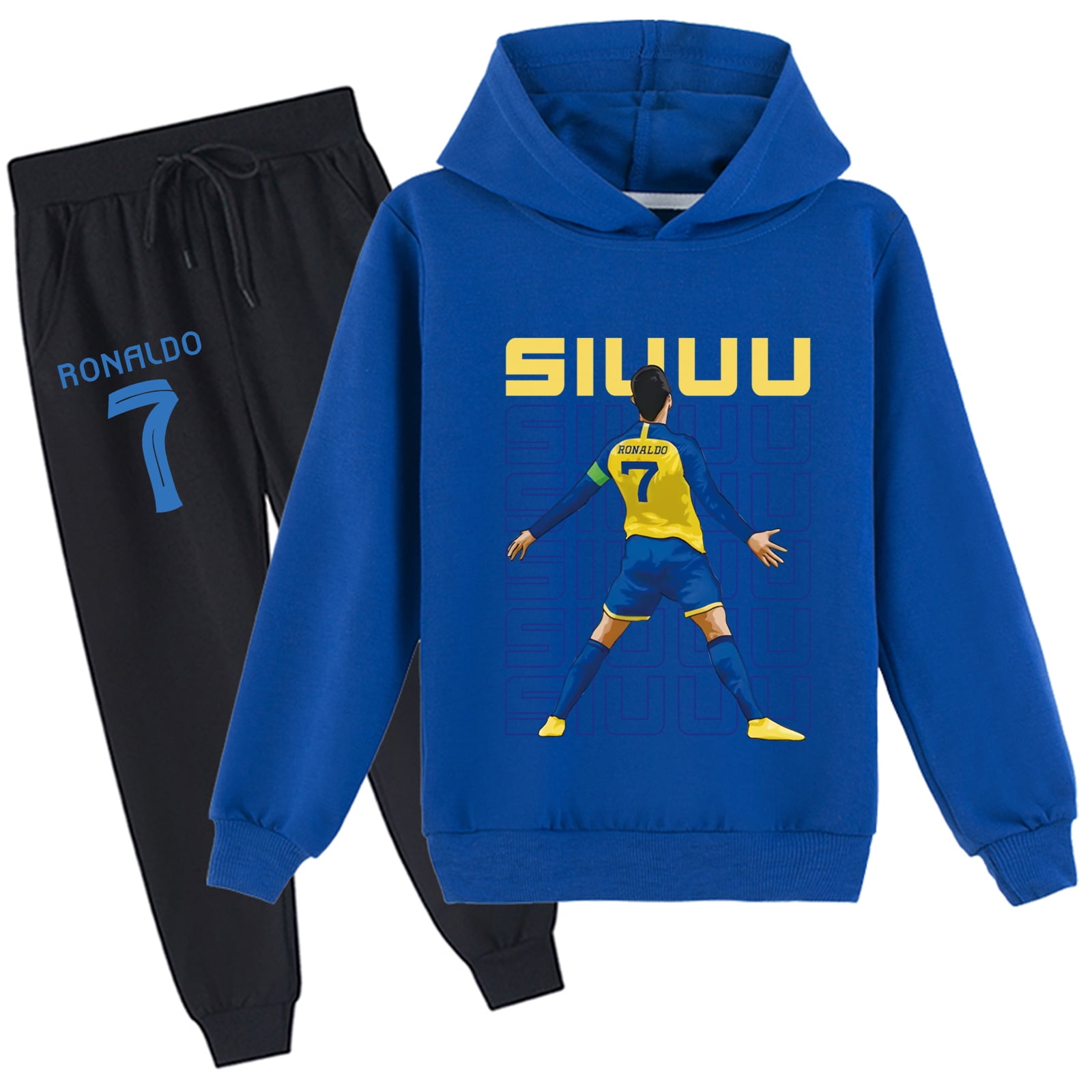 2 Piece Tracksuit Cristiano Ronaldo Graphic Hoodies Jogger Pants 2 Piece Tracksuit Cristiano Ronaldo Graphic Hoodies Jogger Pants