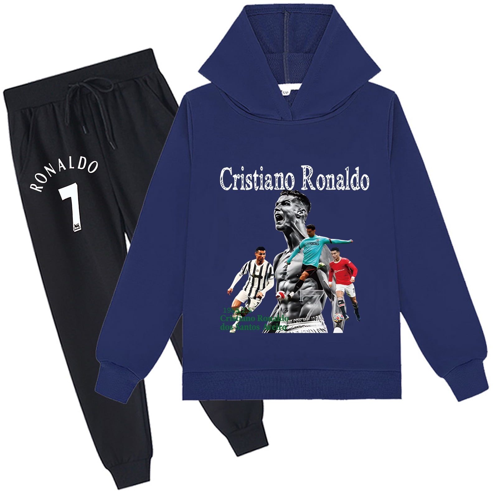 2 Piece Tracksuit Cristiano Ronaldo Graphic Hoodies Jogger Pants 2 Piece Tracksuit Cristiano Ronaldo Graphic Hoodies Jogger Pants