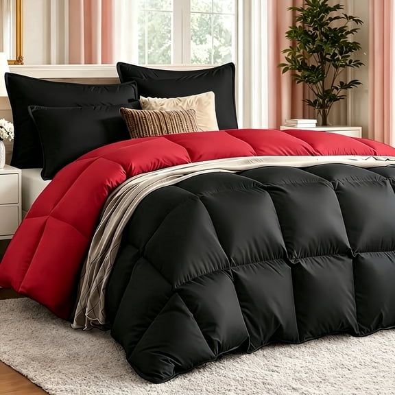 2 Piece Twin Solid Color Box Pattern Bed Set, Ultra-soft Fiber-filled Comfortable Fabric, Easy To Maintain, Suitable For All Seasons, Includes Quilt And Pillowcases, Perfect For Holiday Gifts