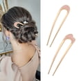 thumbnail image 1 of 2 Piece U-Shaped Hair Pins，Metal Vintage Hair Sticks French Hair Pins&nbsp;Hair Pin for Buns&nbsp;Hairstyle Accessories for Women and Girls (Gold Hair Pins), 1 of 5