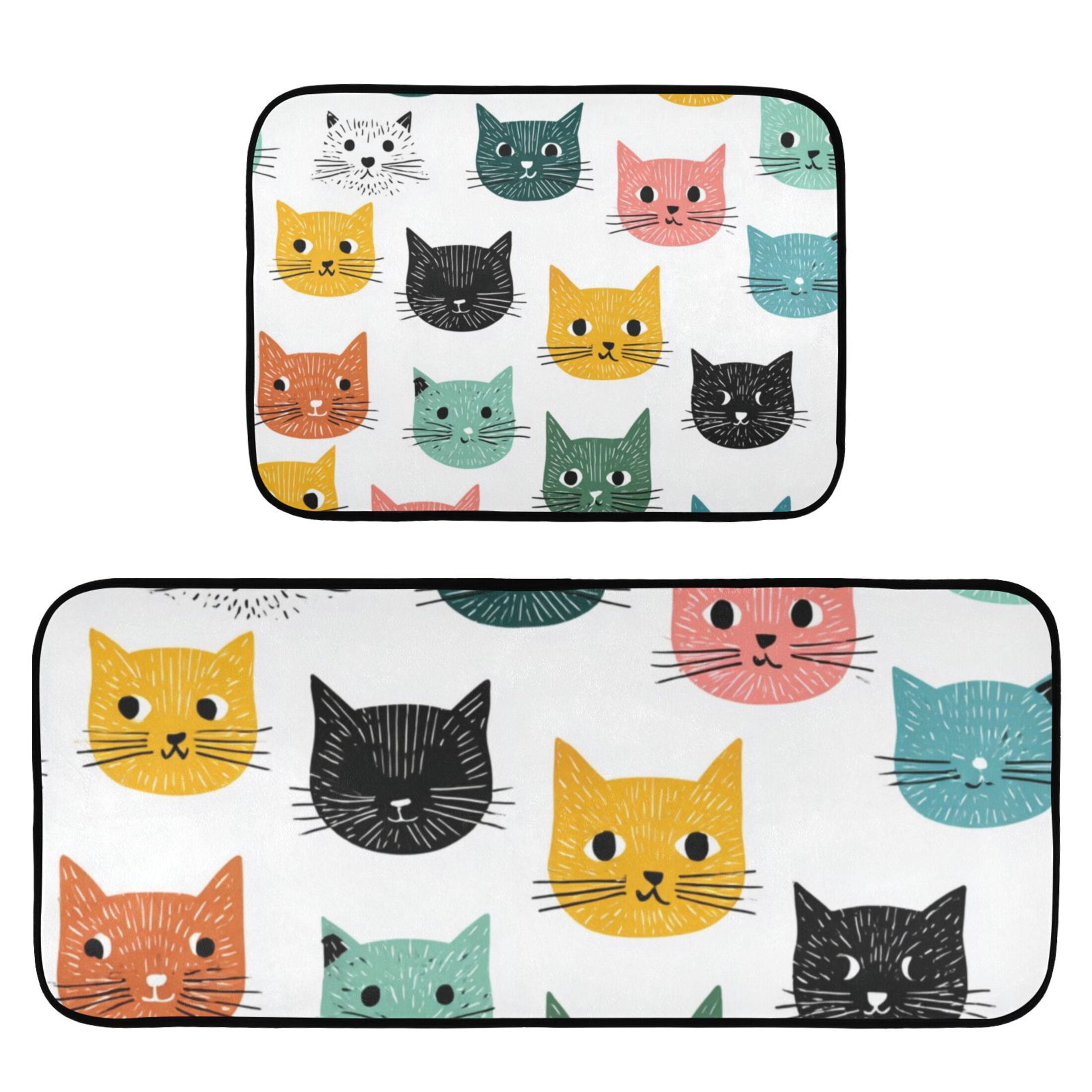 2-Piece Ultra Soft Absorbent Floor Mats With Anti-Skid Backing For ...
