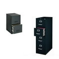 thumbnail image 1 of 2 Piece Value Pack Four Drawer and Two Drawer Filing Cabinets in Black, 1 of 4