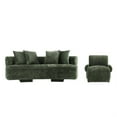 thumbnail image 1 of 2-Piece Verandah 90.6" Sofa and Accent Chair with Solid Wood Frame - Olive Green, 1 of 20