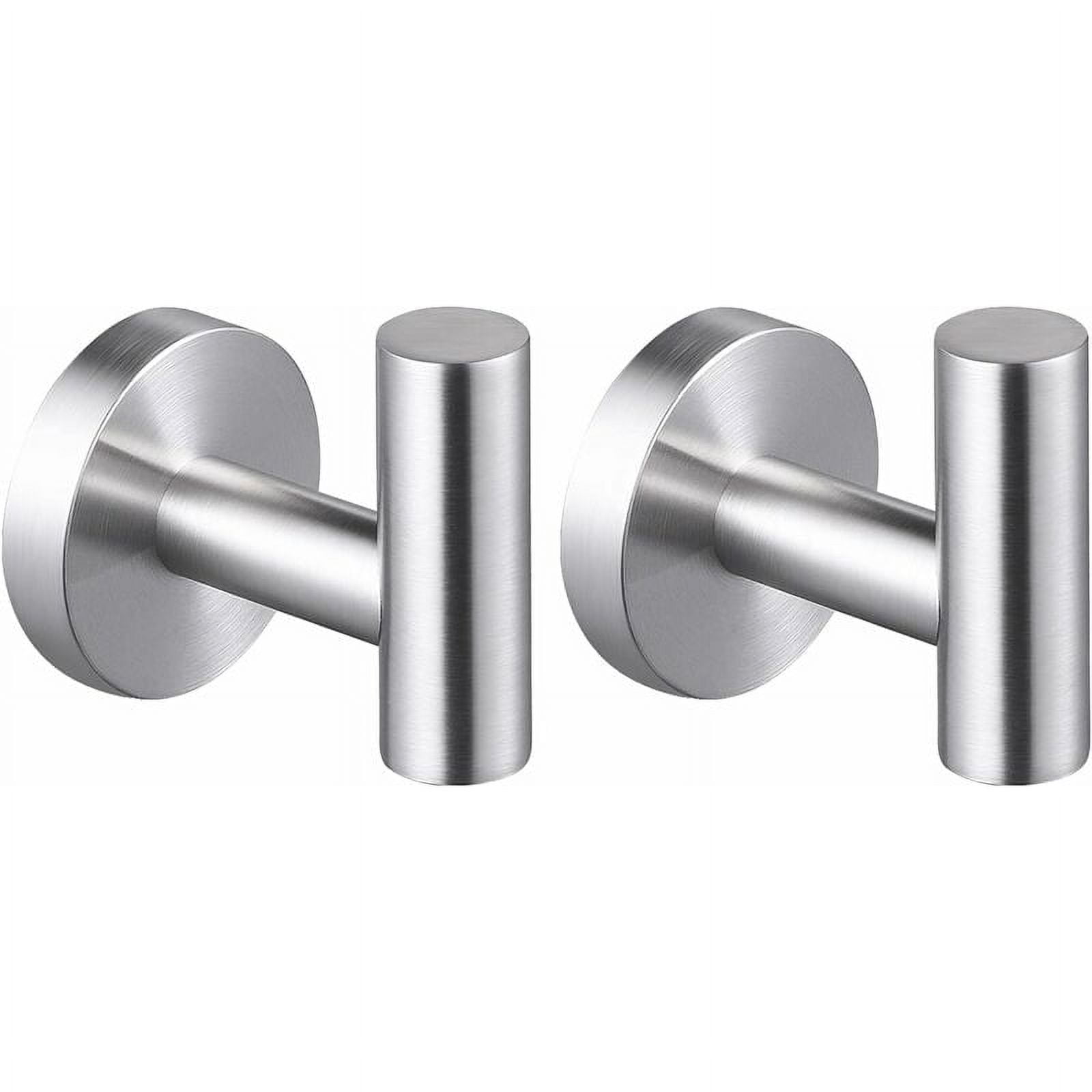 2-Piece Wall Hook Towel Rack Bathroom Hook Coat Hook Brushed SUS304 ...