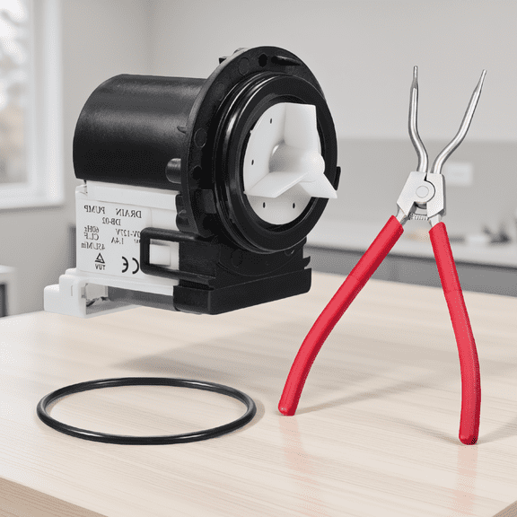 2-Piece Washer Drain Pump 4681EA2001T and 11 Inch Spring Expansion Tool for Front Load Washers