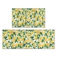 thumbnail image 1 of 2 Piece Watercolor Lemons Rug Kitchen Rug Set, Decor Kitchen Rugs, Absorbent Non-Slip Washable Floor Mats, Home Indoor Runner Rugs 17"x47"+17"x30", 1 of 7