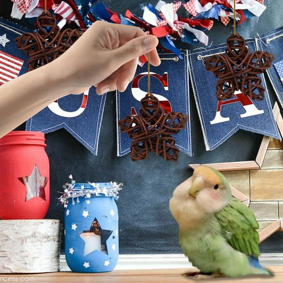 2-Piece Wicker Decorative Balls for Vase Filling, Wedding Decor, Christmas Tree Ornaments, Rattan Centerpiece, Home Decor, Party Supplies, Pet Toys