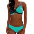 thumbnail image 1 of 2-Piece Women's Padded Push-up Bra Bikini Swimsuit Bathing Swimwear Beachwear Summer Set, 1 of 2